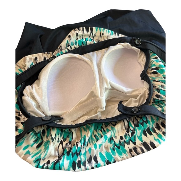 Le Cove Pattern Swim Dress Size 12 - Picture 5 of 16